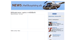 Desktop Screenshot of news.helikoptery.sk